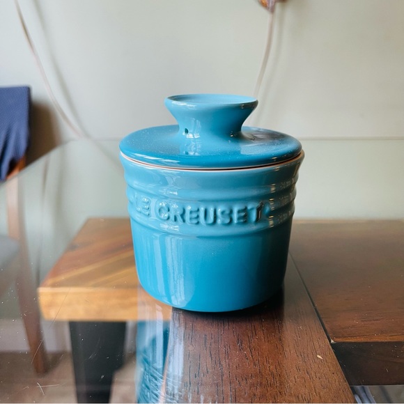 Le Creuset Kitchen Le Creuset Butter Bell Crock Blue Poshmark